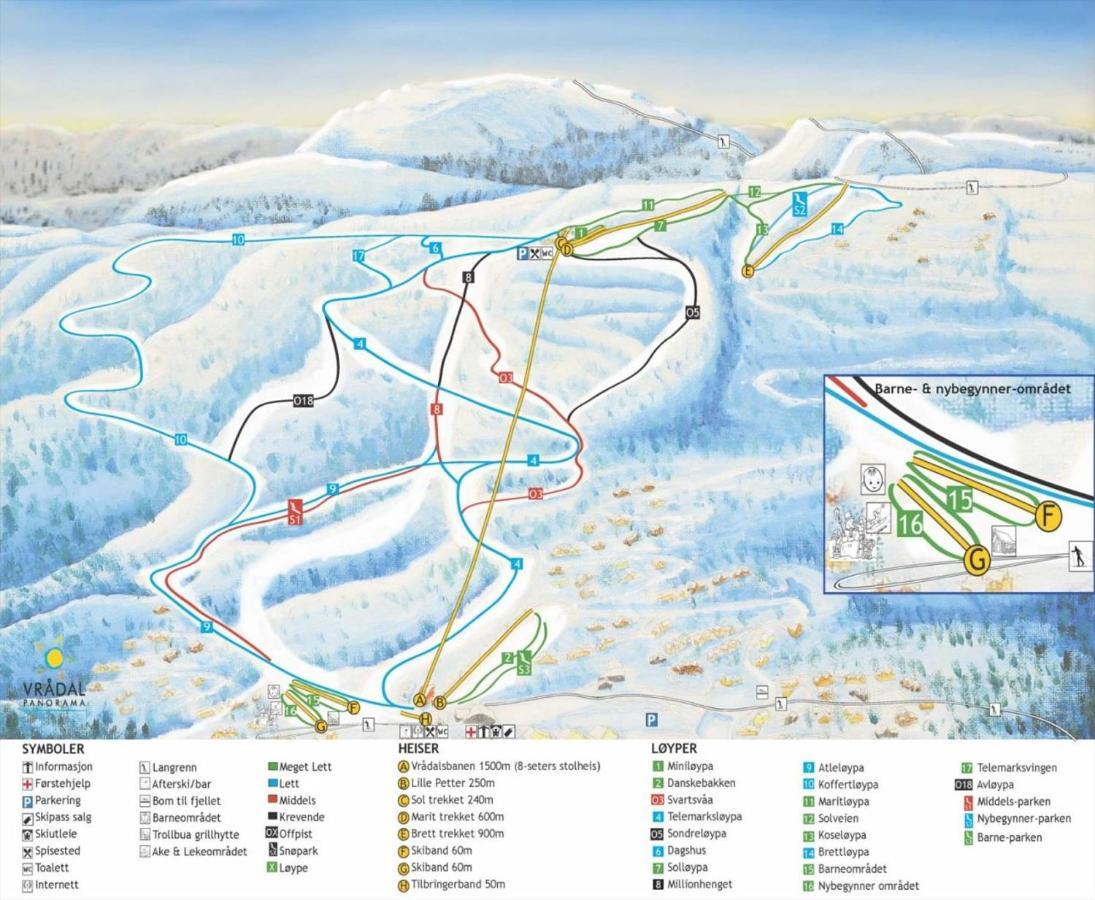 Vradal Panorama - Flott Hytte Pa Toppen Vila Sinnes Exterior foto